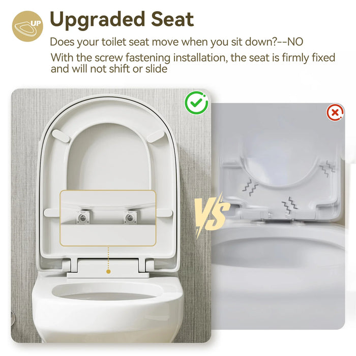 HOROW Small Toilet 1.28 GPF 10 Inch Rough In Toilet Model 8733-10