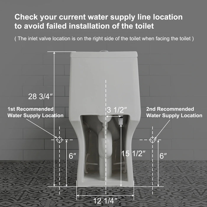 HOROW Best Floor Mounted Elongated Seat One Piece Toilet Model HWMT138