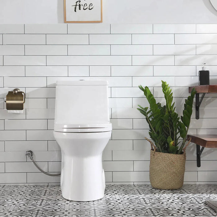 HOROW Best Floor Mounted Elongated Seat One Piece Toilet Model HWMT138