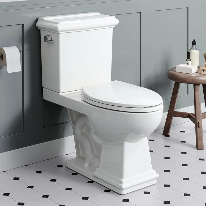 2-Piece Toilet HWTT-E04S – Single Flush with Elongated Bowl