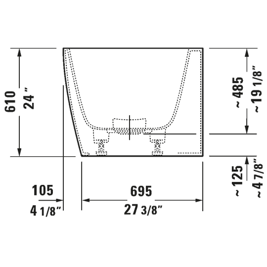 Duravit- DuraSquare Eck-Badewanne
