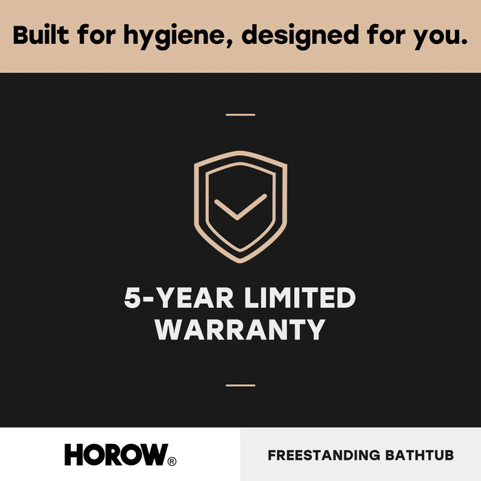 59 Inch Acrylic Back to Wall Tub with Faucet and Shower Head Model SU59-MB