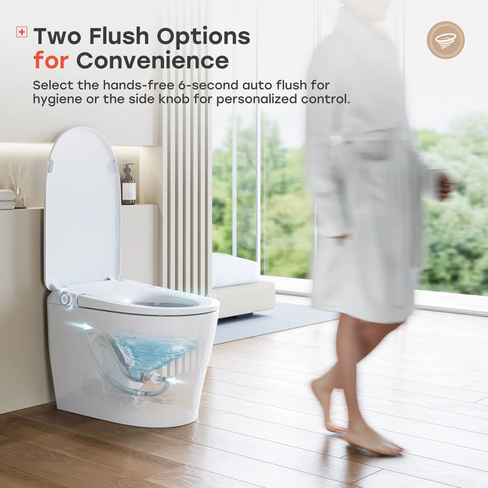 Smart Toilet with All Cover Lid and Power Outage Flush Model T32