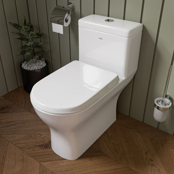 EAGO TB353 One Piece Dual High Efficiency Low Flush Eco-Friendly Toilet