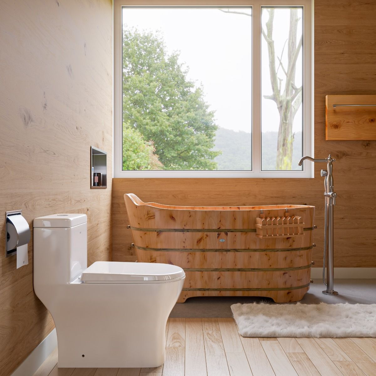 EAGO TB353 One Piece Dual High Efficiency Low Flush Eco-Friendly Toilet