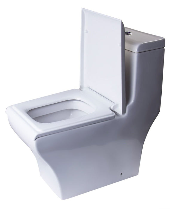 EAGO TB356 White Dual Flush High Efficiency Low Flush Eco-Friendly Toilet