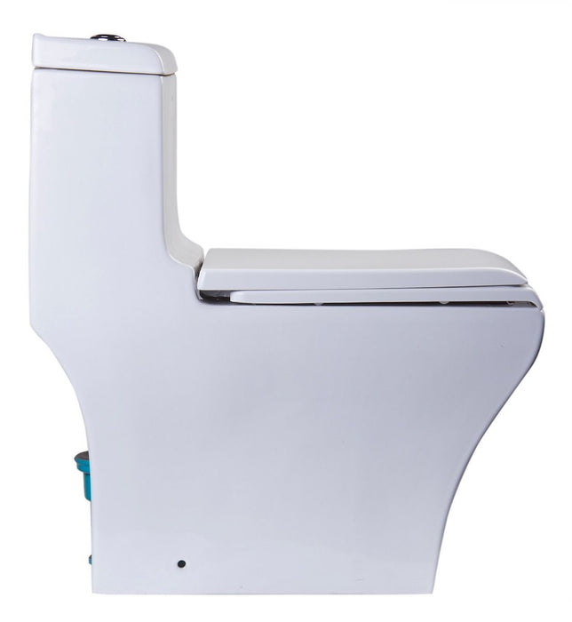 EAGO TB356 White Dual Flush High Efficiency Low Flush Eco-Friendly Toilet