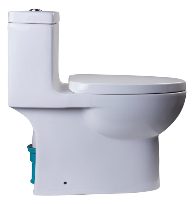 EAGO TB359 Dual Flush High Efficiency Low Flush Eco-Friendly White Toilet