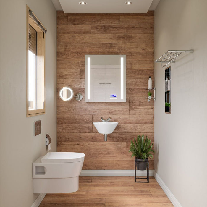 EAGO WD332 Modern Wall Mounted Dual Flush White Ceramic Toilet Bowl