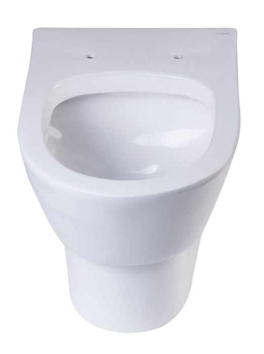 EAGO WD332 Modern Wall Mounted Dual Flush White Ceramic Toilet Bowl