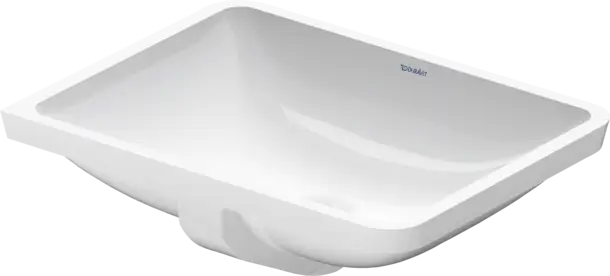 Starck 3 Undermount Sink  20 7/8 " x 14 3/8 ", with Overflow, without Faucet hole, White High Gloss
