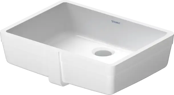 Vero Undermount Sink  18 1/4 " x 13 3/4 ", with Overflow, without Faucet hole, White High Gloss
