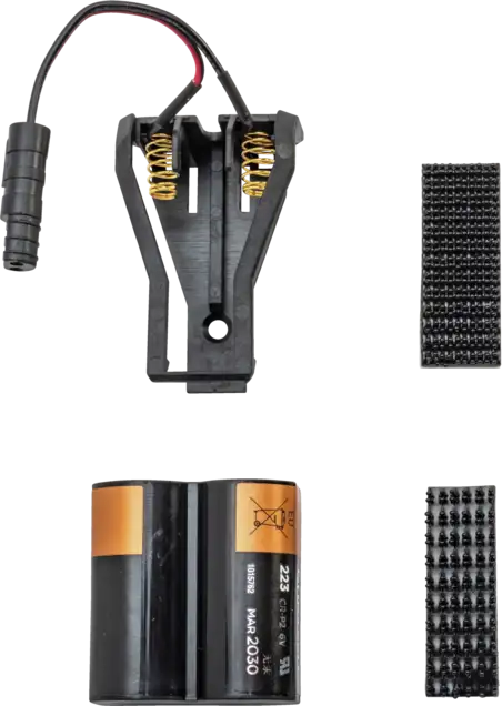 Battery with holder