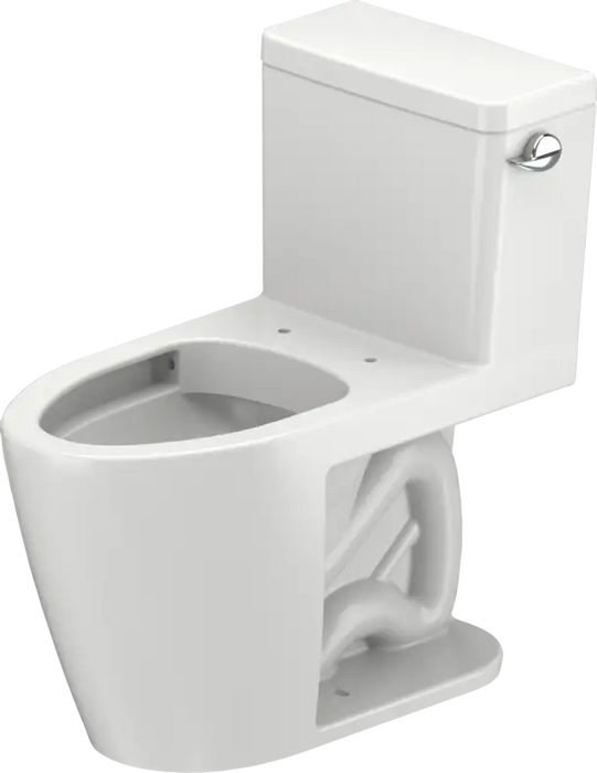 D-Neo One Piece Toilet PRO Series Rimless  1.28/1.28 GPF, DuraShield, Trip lever placement: Right, White High Gloss
