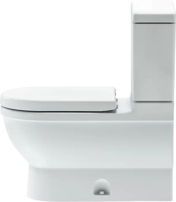 Duravit-Starck 3 Toilet Bowl Elongated  1.28/1.28 GPF, White High Gloss