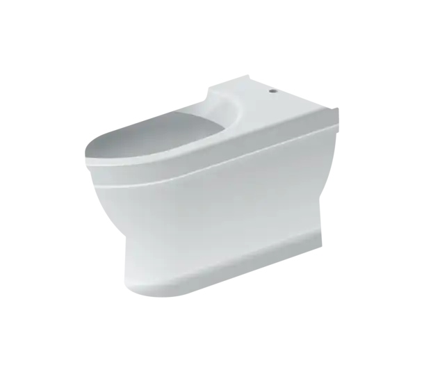 Duravit-Starck 3 Toilet Bowl Elongated  1.28/1.28 GPF, White High Gloss