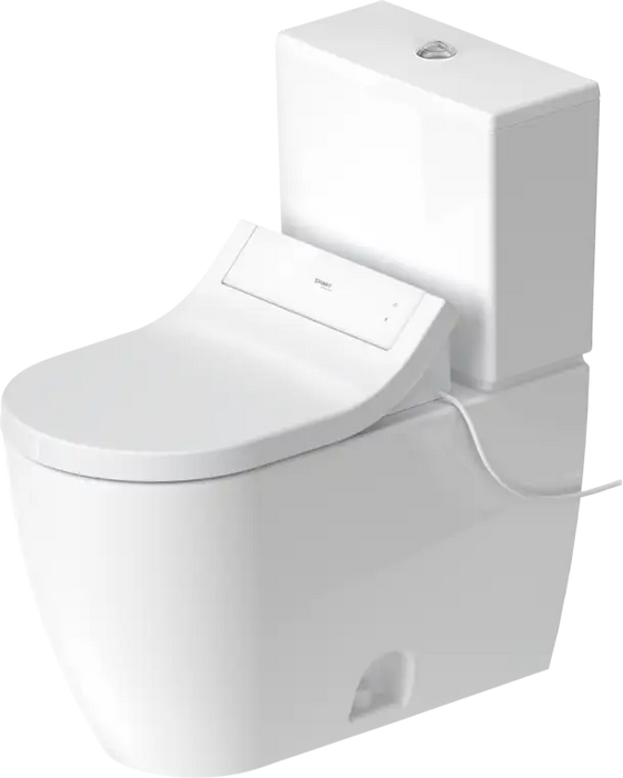 Duravit-ME by Starck Toilet Bowl Elongated  0.92/1.32 GPF, White High Gloss
