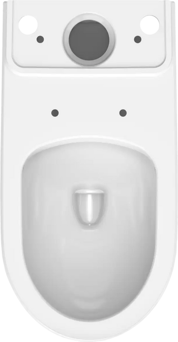 Duravit No.1 Toilet Bowl Rimless Elongated  0.92/1.32 GPF, White High Gloss