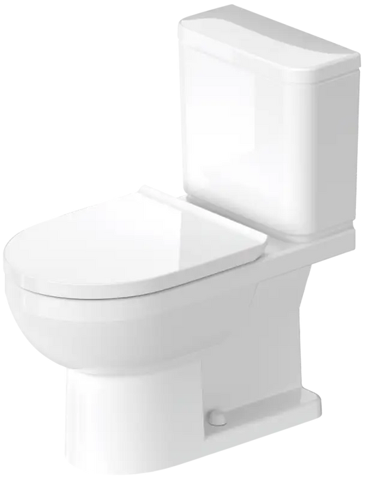 Duravit No.1 Toilet Bowl Rimless Elongated  0.92/1.32 GPF, White High Gloss