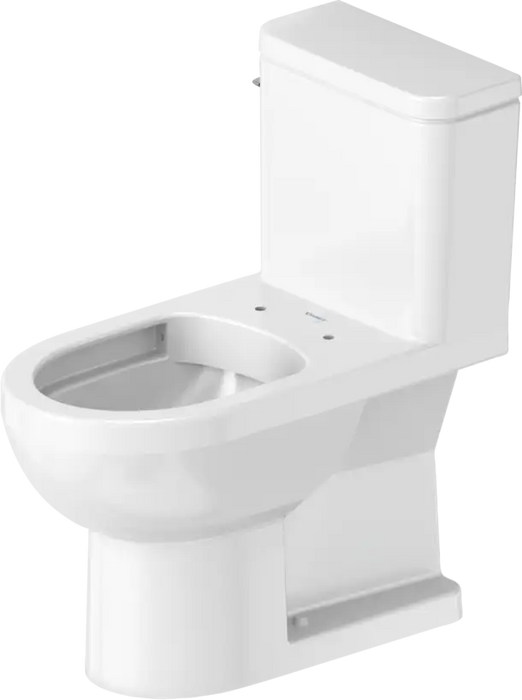 Duravit No.1 One Piece Toilet Rimless Elongated  1.28/1.28 GPF, Trip lever placement: Left, Barrier free, White High Gloss