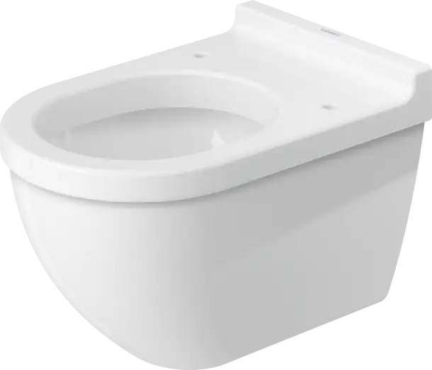 Duravit-Starck 3 Wall Mounted Toilet  0.8/1.6 GPF, White High Gloss
