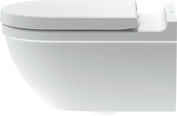 Duravit-Starck 3 Wall Mounted Toilet  0.8/1.6 GPF, White High Gloss