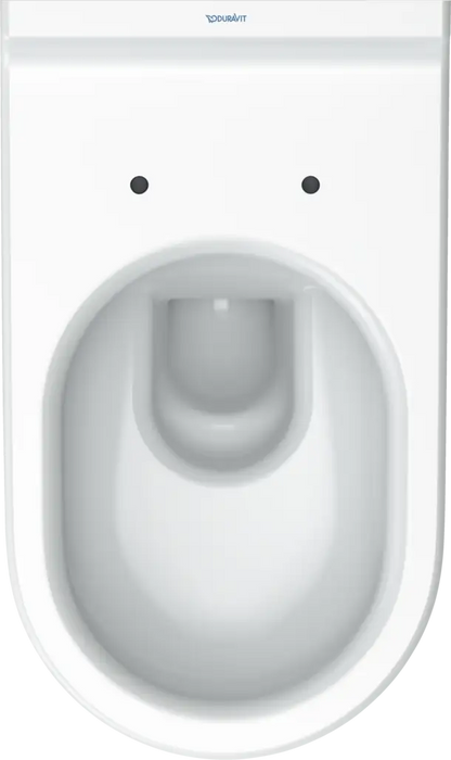 Duravit-Starck 3 Wall Mounted Toilet  0.8/1.6 GPF, White High Gloss
