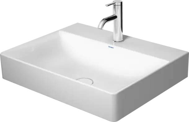 Ready Ship DuraSquare Wall Mounted Sink  23 5/8 " x 18 1/2 ", without Overflow, 1 x Faucet hole, White High Gloss