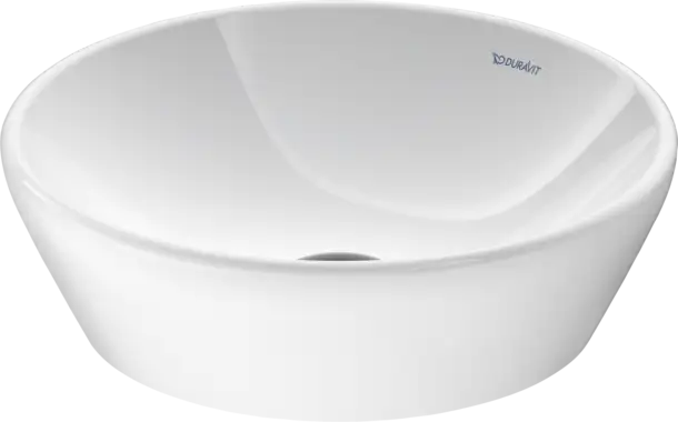 D-Neo Vessel Sink  15 x 15 3/4 ", without Overflow, without Faucet hole, White High Gloss