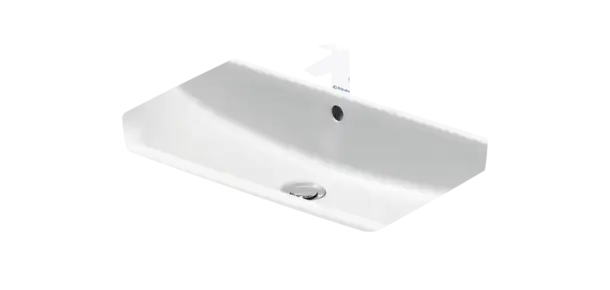 Duravit No.1 Wall Mounted Sink  31 1/2 " x 18 1/8 ", 3 x Faucet hole, White High Gloss