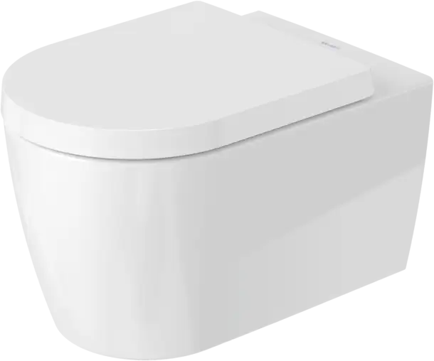 ME by Starck Wall Mounted Toilet Rimless  0.8/1.28 GPF, White High Gloss