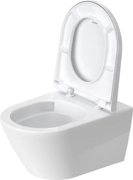 D-Neo Wall Mounted Toilet Rimless  0.8/1.28 GPF, White High Gloss