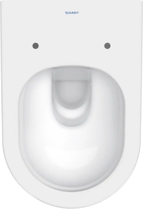 D-Neo Wall Mounted Toilet Rimless  0.8/1.28 GPF, White High Gloss