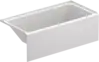 Duravit-Vero Alcove Bathtub  60 " x 29 7/8 ", White Gloss