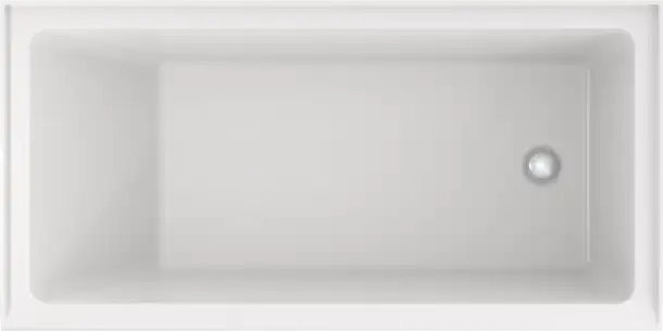 Duravit-Vero Alcove Bathtub  60 " x 29 7/8 ", White Gloss