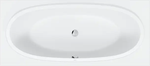 Duravit-Balcoon Built-in bathtub  70 7/8 " x 31 1/2 ", White Matte