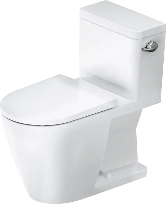 D-Neo One Piece Toilet, Rimless  0.8/1.28 GPF, with Slow Close, Removable Seat, Trip lever placement: Right
