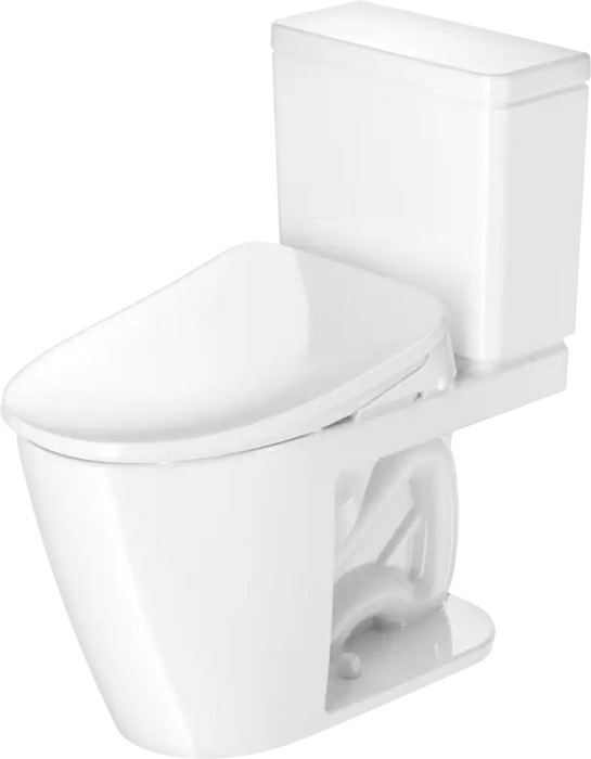D-Neo Two Piece Toilet, PRO Series, Rimless  1.28 GPF, DuraShield, with Slow Close, White High Gloss