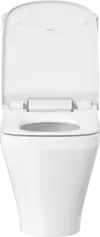 Duravit-DuraStyle Two Piece Toilet, Elongated  1.28 GPF, Trip lever placement: Top, White High Gloss
