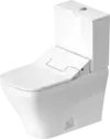 Duravit-DuraStyle Two Piece Toilet, Elongated  1.28 GPF, Trip lever placement: Top, White High Gloss