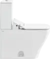 Duravit-DuraStyle Two Piece Toilet, Elongated  1.28 GPF, Trip lever placement: Top, White High Gloss