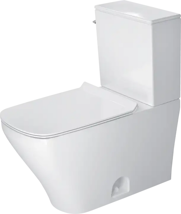 Duravit-DuraStyle Two Piece Toilet, Elongated  1.28/1.28 GPF, with Slow Close, Removable Seat, White High Gloss