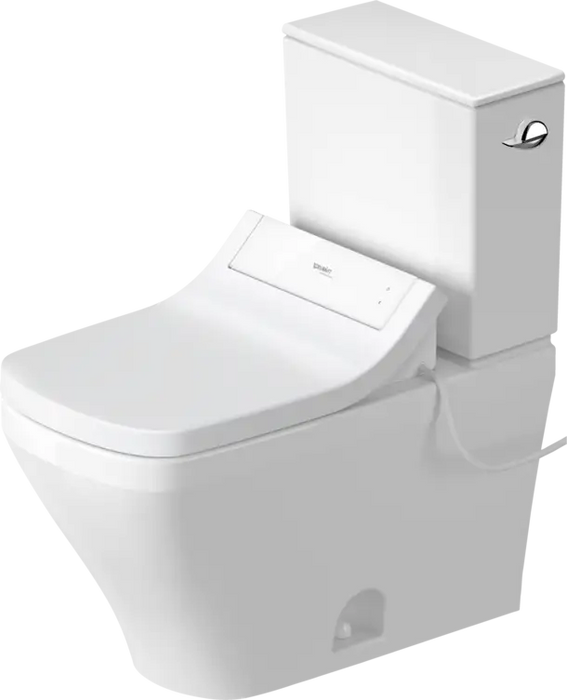 Duravit-DuraStyle Two Piece Toilet, Elongated  1/1 GPF, with Slow Close, Trip lever placement: Right, White High Gloss