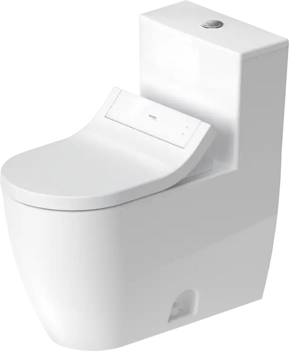 Duravit-ME by Starck One Piece Toilet, Rimless  0.92/1.32 GPF, with Slow Close, Trip lever placement: Top