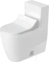 Dutavit-ME by Starck One Piece Toilet, Rimless  1.28/1.28 GPF, with Slow Close, Trip lever placement: Left