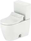 Duravit-ME by Starck floor standing toilet set, Elongated  1.28/1.28 GPF, with Slow Close, White High Gloss