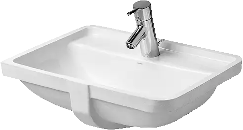Starck 3 Undermount Sink  20 5/8 " x 15 3/4 ", with Overflow, 3 x Faucet hole, White High Gloss