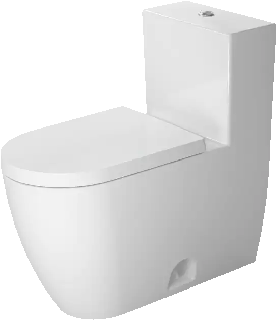Duravit-ME by Starck One Piece Toilet, Rimless  1.28/1.28 GPF, with Slow Close, Removable Seat, Trip lever placement: Top