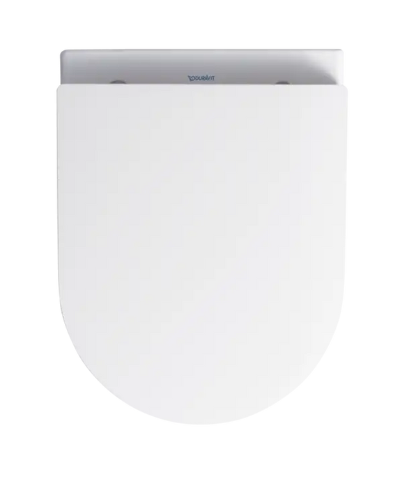 ME by Starck Wall Mounted Toilet Compact Rimless  0.8/1.28 GPF, White High Gloss