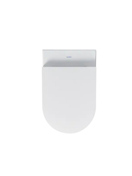ME by Starck Wall Mounted Toilet Rimless  0.8/1.28 GPF, White High Gloss
